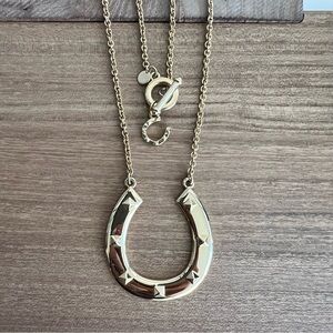 HOUSE OF HARLOW 1960 • Long Gold Horseshoe Layering Necklace